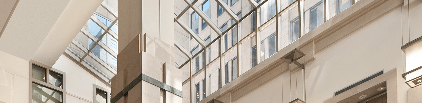 Franklin Court Main Lobby Atrium Skylights